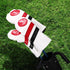 Golf Head Covers Set of 3, Vintage PU Driver Fairway Wood Headcovers for Golf Club