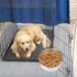 Pet Food Water Bowl with Clamp Holder - Stainless Steel Coop Cup Hanging Feeder for Dog, Bird, Cat