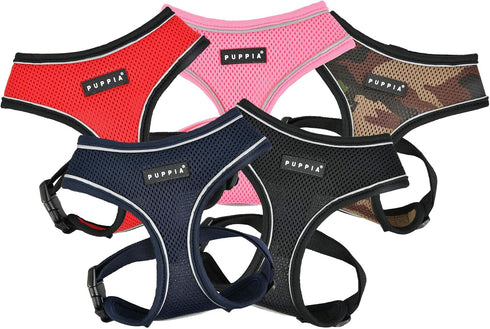 Puppia Soft Harness Pro - Black - Size Small