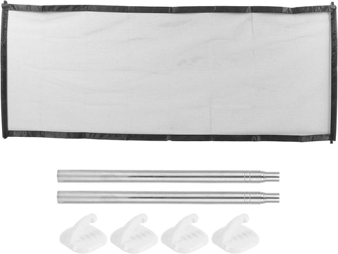 Magic Dog Gate Pet Safety Guard Gate with Sticky Hooks and Telescopic Rods for Dogs (180 * 72CM)