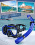 Kwambiri Set, 180Panoramic Swimming Snorkeling Gear for Adults Kids, Dry-Top Snorkel Wide View Diving Mask Breathing