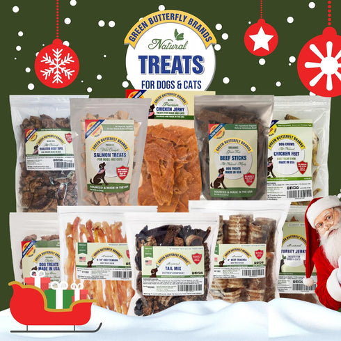 Beef Tendons for Dogs - 6-10 Inch Grass Fed Farm-Raised Treats, All Natural Dental Chews (5 Count)