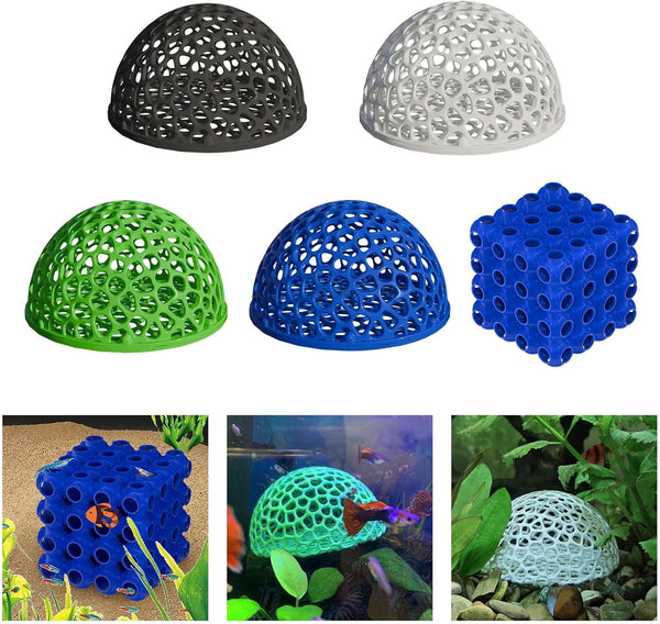 NIHUIFA Hollowout Aquariums Hideouts for Fish Shrimp Shelter with Breathable Design Enhances Water Decoratio
