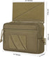OneTigris Tactical Drop Pouch, PLUS1S Admin Pouch, Tactical Tool Pouch with Hook and Loop Panel for Tactical Vest Chest