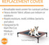 K&H Pet Products Original Pet Cot Replacement Cover - Chocolate/Black Mesh, Medium 25 X 32 Inches