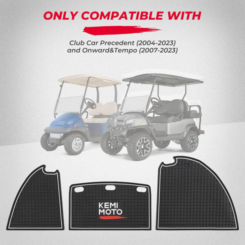KEMIMOTO Golf Cart Dash Mats for Club Car Precedent (2004-2023) and Onward & Tempo (2007-2023), Golf Cart Accessories