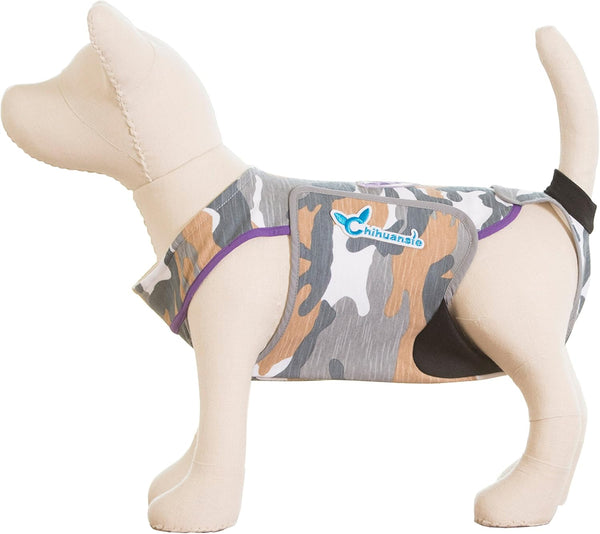 WOOF! Purple Designer Full Body Onesie Dog Diaper Created to Hygienically Absorb