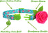 Spring Cat Collar, Floral Kitten Collar Breakaway, Flower Dog Collar for Small Female Dogs