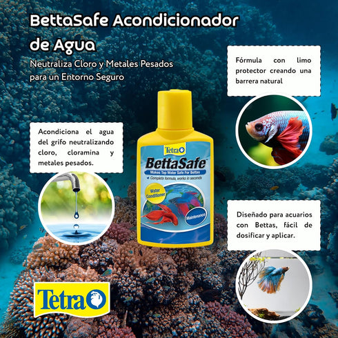 1.69-Ounce, 50ml, (16837) Tetra BettaSafe, Aquarium Water Conditioner For Bettas, Golds & Yellows