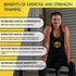 HulkFit Total Body Workout Weighted Exercise Bar, Equipment for Mobility and Strength Training
