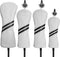 Golf Club Head Covers Set, 4pcs or 1pc Golf Accessories for Woods and Driver Fairway Hybrids