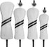 Golf Club Head Covers Set, 4pcs or 1pc Golf Accessories for Woods and Driver Fairway Hybrids