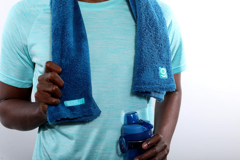 1 FACESOFT Eco Friendly Gym Towel Accessories for Working Out - Soft & Absorbent Cotton Exercise Towel - No Synthetic