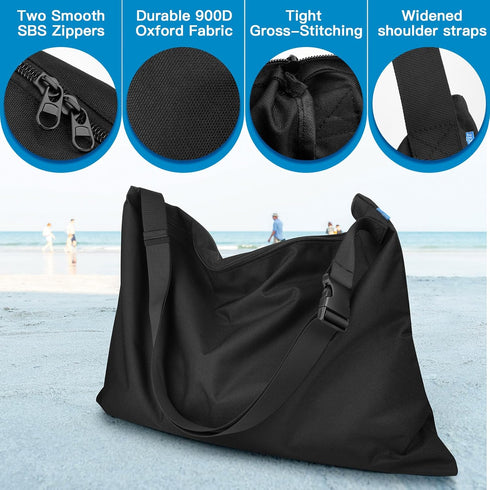 Portable Beach Tent Carrying Bag, Durable 900D Oxford Storage Bag with Adjustable Shoulder Strap