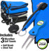 Fireball Golf Towel Gifts Set - 3 Towels, Divot Tool, Ball Marker, Cleaning Brush, Many Colors Available