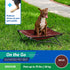Coolaroo On The Go Cooling Elevated Dog Bed, Portable for Travel, Medium, Brick