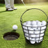 Golf Ball Metal Range Basket 2 Pack | Container Holds 50 Balls | Golf Ball Bucket with Handle