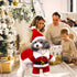 QETRABONE Small Santa Dog Cat Costume, Xmas Party Outfit, Red Santa Claus Hat & Scarf, X-Large