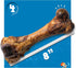 8" 4 Pack Jack&Pup Pork Femur Bones for Dogs, Big Bones for Large Dogs, Gourmet Ham Beef Bones for Agressive Chewers