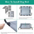 Cooling Elevated Dog Bed with Pillows - Portable Washable Raised Dog Cot with Chew Proof Mesh, Medium, Gray