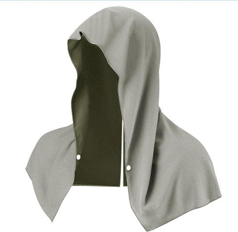 CLeemuziN Women Men Cooling Hoodie Towel Absorbent Quick-Drying Cooling for Hot Weather Neck-face