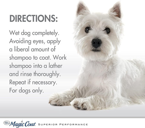 16 Four Paws Magic Coat Bright White Whitening Shampoo for Dogs with Natriance Brightener, Brightening Dog Wash