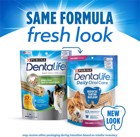 Dentalife DentaLife Small/Medium Dog Dental Chews, Made in USA - (2) 47 ct. Pouches