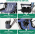 UDIYO 150Kg New Folding Fishing Chair with Rod Holder, Heavy Duty All Terrain Chair with Side Pocket, Cup Holder