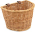 ProSource Wicker Bike Basket, Light Brown, Front Cargo for Women and Men, Fits Most Bikes, Beach Cruiser, Ebike, Road