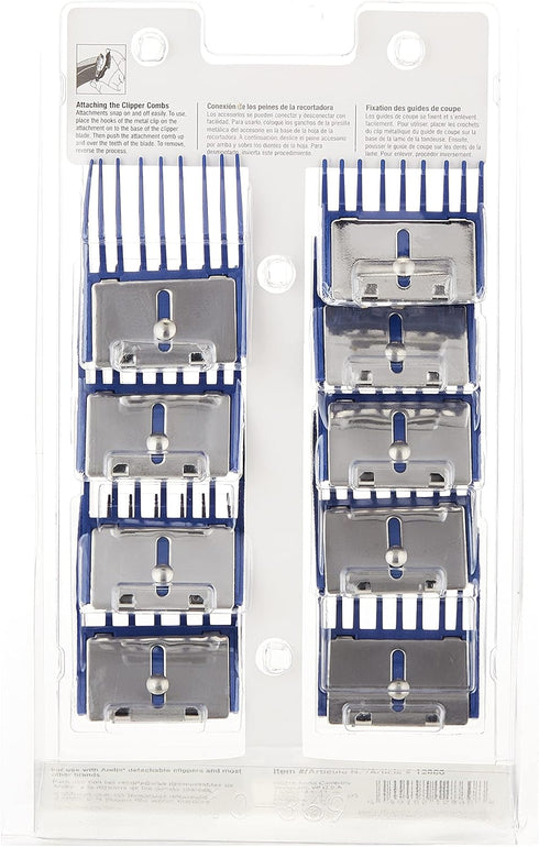 (Pack 9) (12860) Andis Clipper Combs for Small Pets, Blue