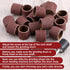 Zyghjort 22Pcs (1/2 Inch 120 Dog Nail Grinder, Sanding Bands and Drums Replacement Kit for Dogs and Cats, Safe Quiet