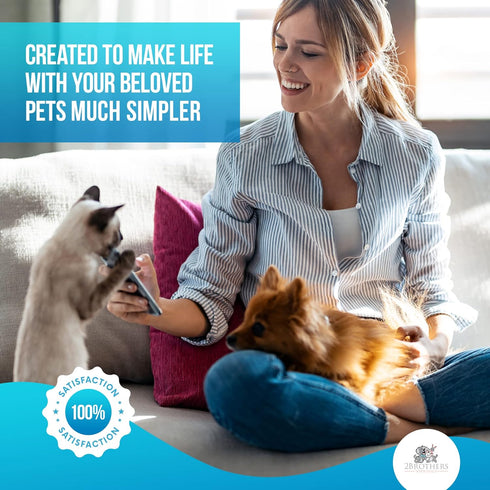Couch Pet Hair Removal Tool and Roller - Easy-to-Clean, Reusable Dog Hair Remover for Couch, Car, Ideal for Cat Hair