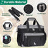 IGOLUMON Large Dog Travel Bag Set, Multi-Pockets Tote Organizer with 2 Food Containers and Bowls