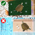 2 Pcs Medium Turtle Basking Platform Ramp with 6 Pcs Artificial Plastic Aquarium Plants for Small Reptile