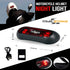Trailstrike LED Red Rear Helmet Light for Motorcycle, Rechargeable Safety Lamp with USB Cable, TS-101-A