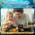 HekouJiub Black Aquarium Cave- Dual-Entrance Fish Tank Tunnel for Aquarium Shrimp & Fish Hideout Underground Tunnel