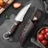 Fixed Blade Hunting Knife, 8.5-inch Bushcraft Survival Tactical Knife with Sheath and Non-Slip Ergonomic Handle for
