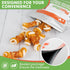 MON2SUN 2.5" 21.2oz Rawhide Free Dog Treats with Mixed Vegetables, Chicken Wrapped Mini Knot Bones for Small Dogs