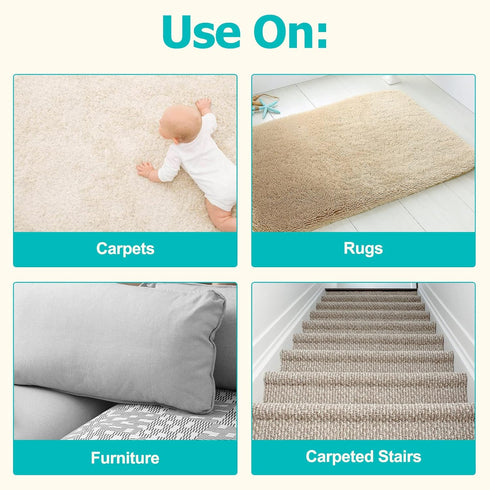 Carpet Rake for Pet Hair Removal, Reusable Long Handle Pet Hair Remover for Carpets, Rugs, and Furniture