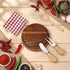 Ferrochef Set 3 1st 2nd 3rd of Chili Cook Off Trophies Chili Cook Off Prizes Wooden Cutting Board Fake Peppers Knives