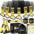 Heavy Exercise Bands Resistance Bands Set, 300lbs Fitness Workout Bands with Handles, Home Gym Equipment
