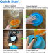 PEDAY Nonslip Dog Slow Feeder Lick Bowl with Ball, Enrichment Toy for Water, Yogurt & Jam