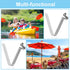 PATIKIL Kayak Paddle Snaps, 10.5x7.5mm, 10 Pack Steel V Shaped Single Pin Clips for Camping