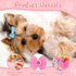 100 Pieces Dog Bows, Cute Dog Puppy Hair Bows, Multicolor Girl Dog Accessories, Small Dog Hair Bows with Strong Rubber