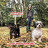 Pet Dreamland Dual Dog Leash Coupler, No Tangle Swivel for Walking Two Medium Dogs - Black & Red