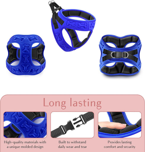 Comfort Fit No Pull Dog Harness, Adjustable Step-in Vest for Small, Medium & Large Dogs with Reflective Straps