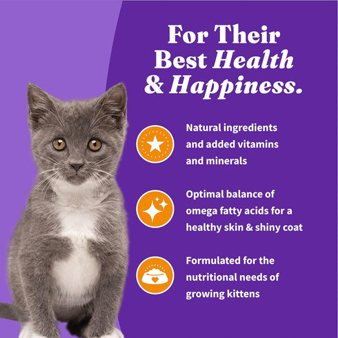 Halo Holistic Kitten Food Dry, Grain Free Cage-free Chicken Recipe, Complete Digestive Health, 3-lb Bag