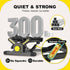 Twist Stepper with Resistance Bands, Mini Stepper Machine for Full Body Workout, 300LBS Weight Capacity