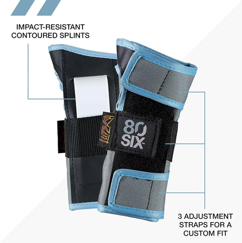 80SIX Set Multi-Sport Pad Protective Gear for Skateboarding, Biking, Roller Skating, and Scooter