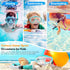 Kids Snorkel Set, Dry Top Anti-Fog Panoramic View Mask, Snorkeling Gear with Carry Bag for Youth Boys and Girls